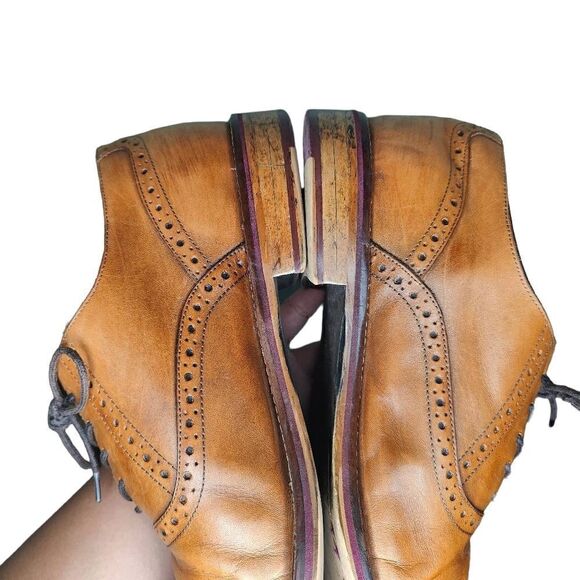 Johnston & Murphy Men’s Conard Cap Toe Leather Shoes main image 6